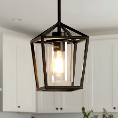 1-Light Dimmable Lantern Pendant Light