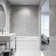 Zenith 34" W x 62" H Fixed Frameless Bathtub Screen with 3/8" Glass