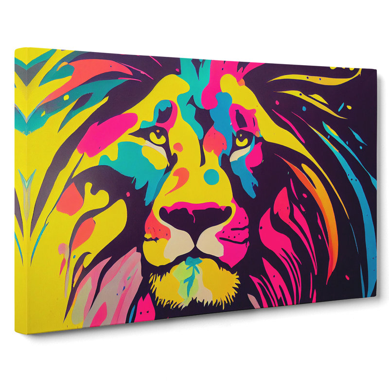Lion Splash Vol.1 Abstract - Wrapped Canvas, 40cm H x 60cm W x 3cm D