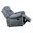 Glider Recliner  for Living Room Relaxation Gray-Toned Velvet Manual Reclining Single Chair