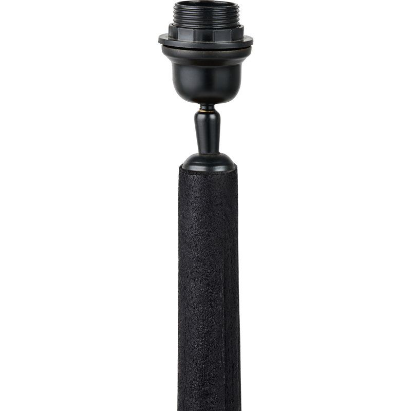Wood Table Lamp, Black