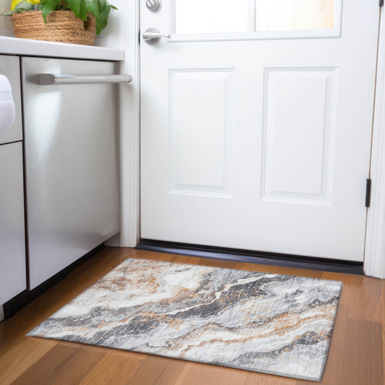 Tapis argenté intérieur / extérieur lavable à la machine Cinead ACN1709