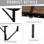 Table pliante réglable 21,7 po