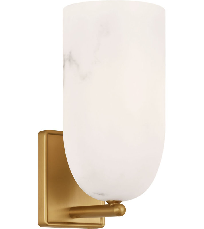 Savina 12 Sconce, Burnished Brass