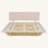 Modern Velvet Queen Upholstered Floating Bed with LED Lights and USB Port-519677579
