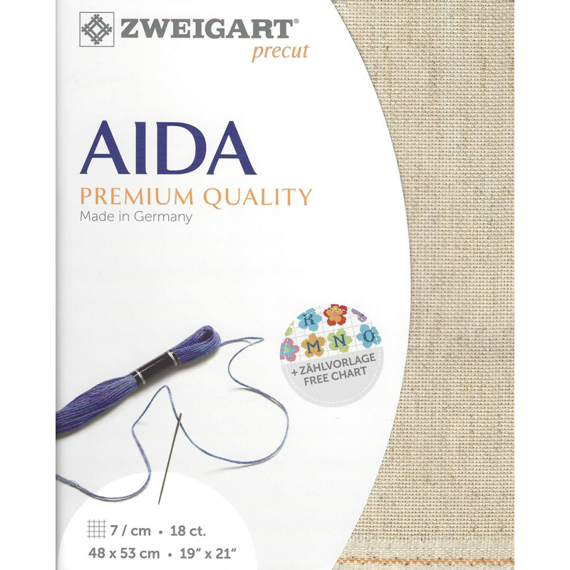 Zweigart Precut Rustico-Aida 18 count Wheat 3292/54