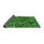 Tapis abstrait en laine vert-1178191410