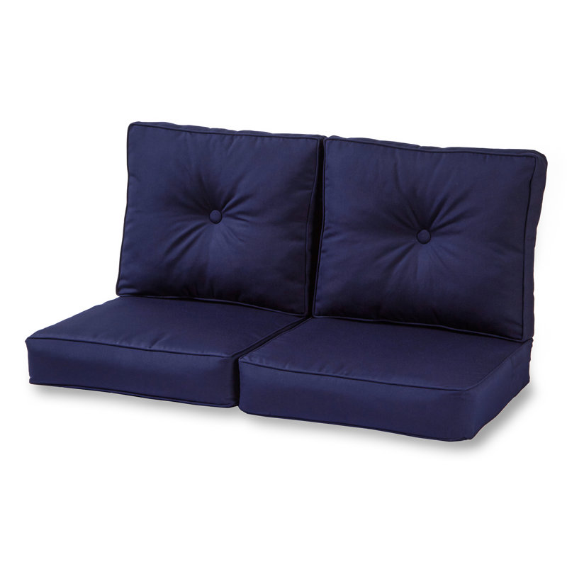 Sunbrella 4-Piece Deep Seat Cushion Set, Navy