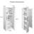 70.87" Tall Bar Cabinet  With Multi-Functional Pull-Out Multi-Tier Storage Shelf,Farmhouse Storage Cabinet With Glass Doors, Bar Cabinet-306595253