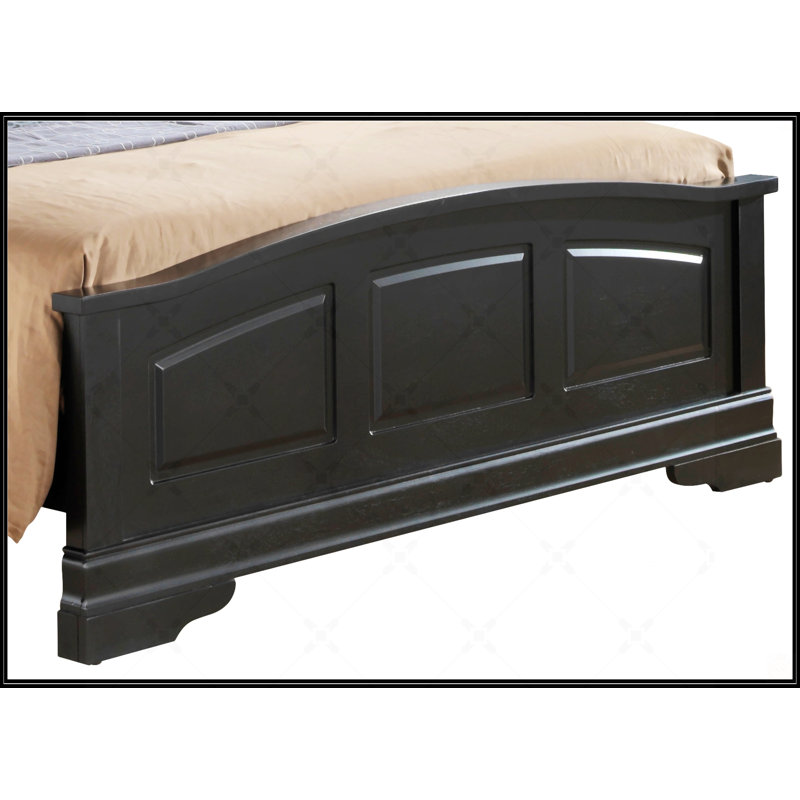 Elegant Traditional Black Full Bed
