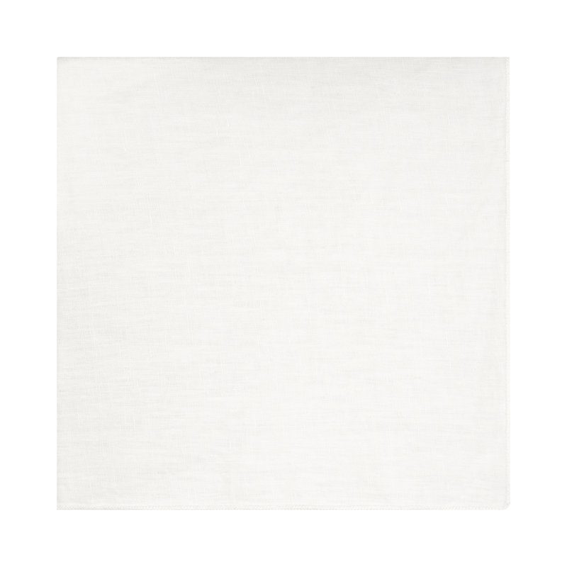 Mio LINEO 4 Piece Linen Napkin Set, White