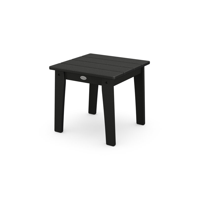 POLYWOOD X  Sol 72 End Table, Black
