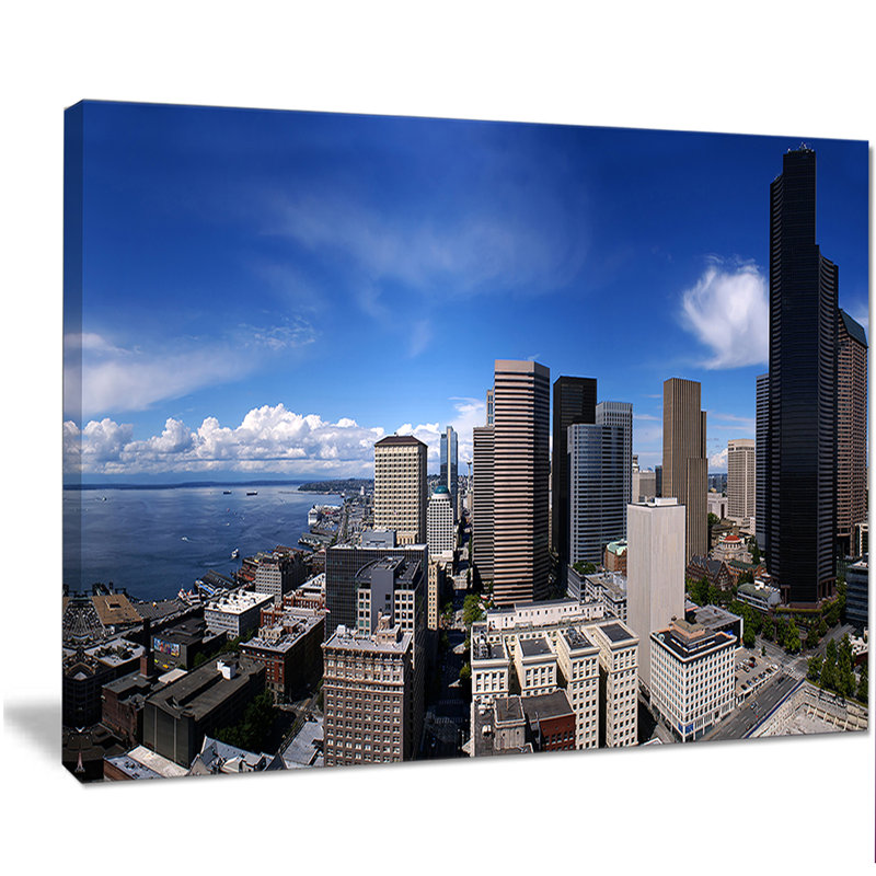 « seattle du centre-ville from smith », reproduction de photo sur toile tendue, H 12 po x l 20 po