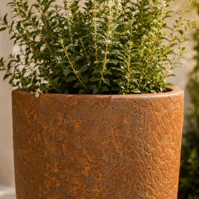 Vestro de 20 po de hauteur - Rouille volcanique, 23" H x 20" W x 20" D