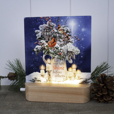 Veilleuse de Noël à bougie