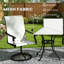 Ensemble de 2 chaises d'extérieur, chaises pivotantes-1254655012