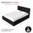 Queen Size Platform Bed Frame Boucle Upholstered Headboard And Wooden Slats Support,No Box Spring Needed-31201445-31201443