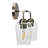 Metal and Glass 2-Light Vanity Light-69934910
