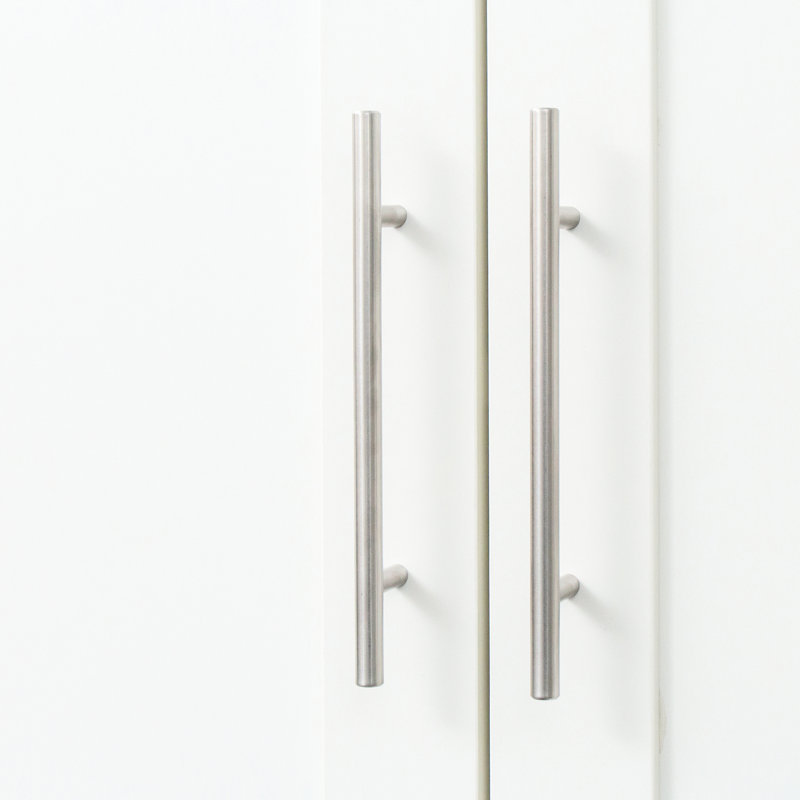 4 unités de rangement pour garde-robe et cuisine blanches, 2 portes, 3 cloisons, finition 2 portes avec zones, fabriquée avec des matériaux de qualité, facile à nettoyer rapidement