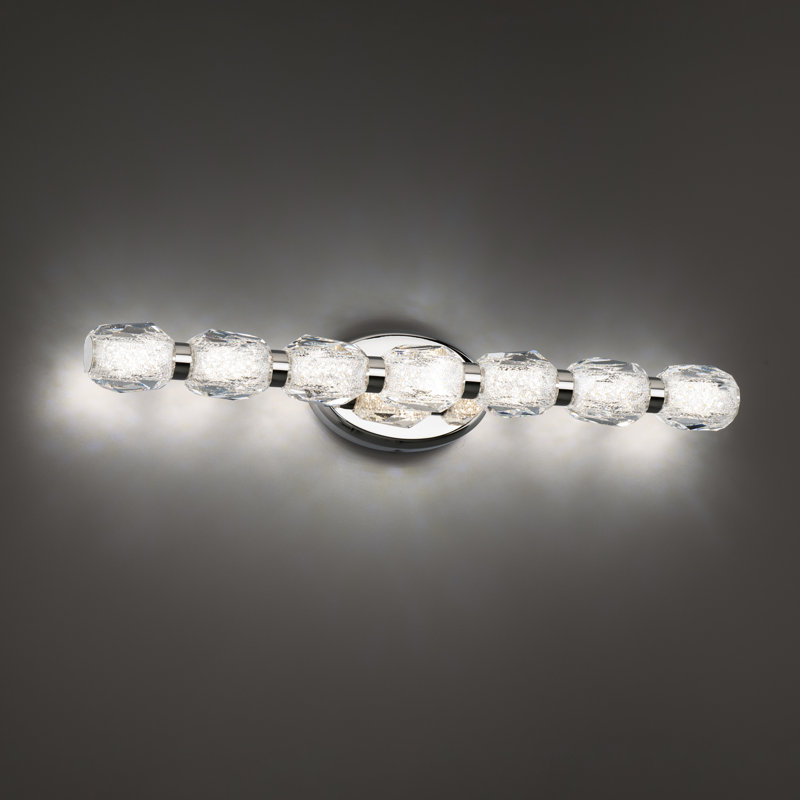 Seduction 7 - Light Dimmable LED Bath Bar, Polished Nickel