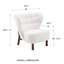 Fauteuil à oreilles rembourré Aarmaan