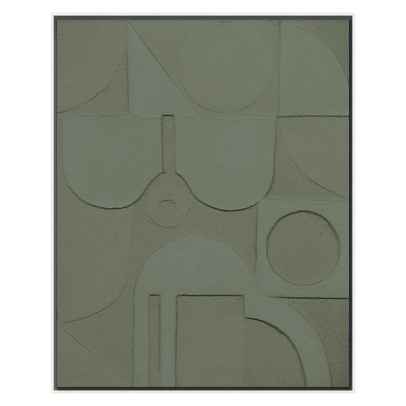 «Silk» par Blakley, Shana, H 30 po x l 24 po, Blanc, Vert