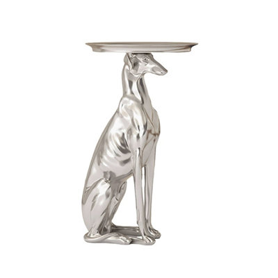 Creative Dog With Tray Resin Sculpture