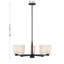 Lustre 5 lumières Aldegonde en noir mat-129437296