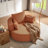 54" Blue Chenille Swivel Round Pillow accent chairs, Modern Comfortable Lounge Chair-1621068484-1638835164