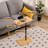 Bamboo Couch Tray Table Height Adjustable C-Shaped End Table With Slots 2 Tier Sofa Side Table For Living Room & Bedroom