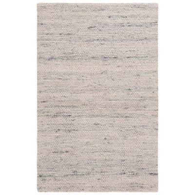 Marbella Hand Woven Wool/Cotton Solid Color Rug in Gray