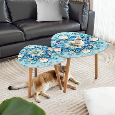 Ensemble de 2 tables basses gigognes Triangle Nesting