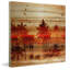 Crimson Palms par Parvez Taj - reproduction d'art sur bois de pin naturel-800907990