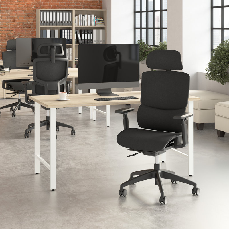 Black High Back Ergonomic Mesh Office Chair with Adjustable Arms