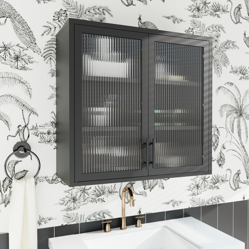 Armoire murale de style rétro, Blanc
