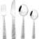 32-Piece Silverware Set, 8-Piece Heavy-Duty Stainless Steel Flatware Set, Dishwasher Safe