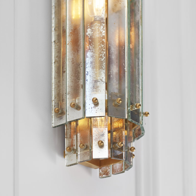 Carrier and Company Cadence Small Tiered Sconce, Hand-Rubbed Antique Brass