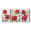Hibiscus Glow I - Toile tendue sur mesure avec châssis - 3 pièces-900810342