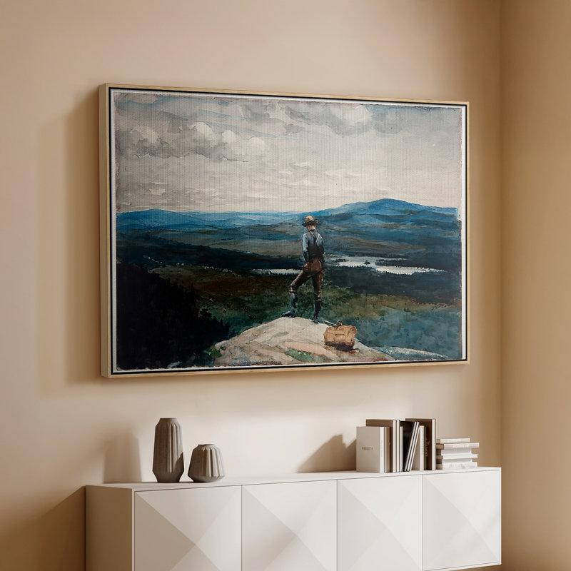 The Ranger, Adirondacks, 1882 - Winslow Homer, toile tendue avec châssis, 26 x 40, Naturel