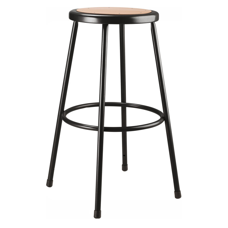 Tabouret d'atelier robuste, Noir, 30"