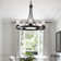 Duran 5 - Light Candle Style Wagon Wheel Chandelier