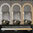 LED Full Length Wall Mirror, Symmetrical Arch Mirror with Dimmable 3 Color Temperature Lighting