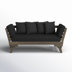 Black Cushion/Gray Frame
