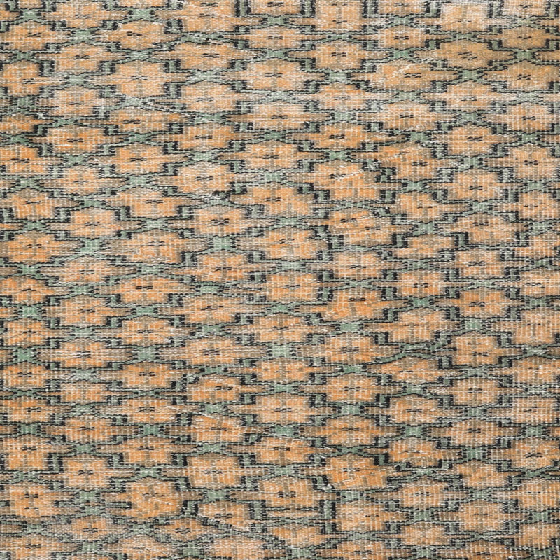 Tapis traditionnel beige / vert Colello, Carré 3 pi
