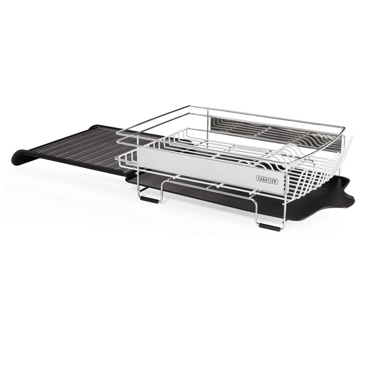 Sabatier Expandable Stainless Steel Dish Rack with Rust-Resistant