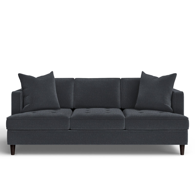Upholstered 84'' Sofa, Heavenly Naval Chenille