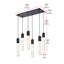 Luminaire suspendu noir Aurora 32 pouces-1928583527