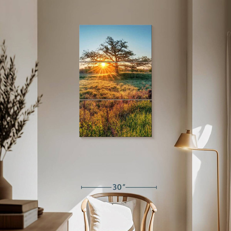 Harnek Oak Tree Sunrise, 57" H x 36" W