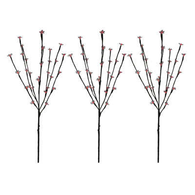 Branches d'arbres artificiels pré-éclairées 72 lumières DEL