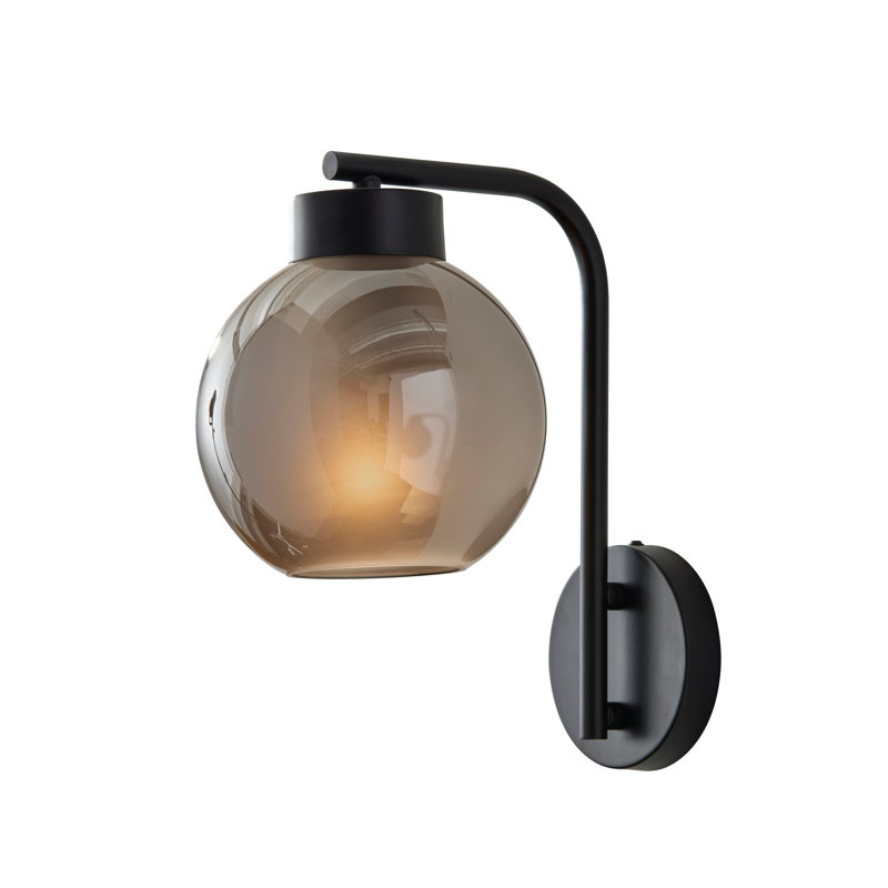 Lampe murale Atticus, Noir, Noir mat